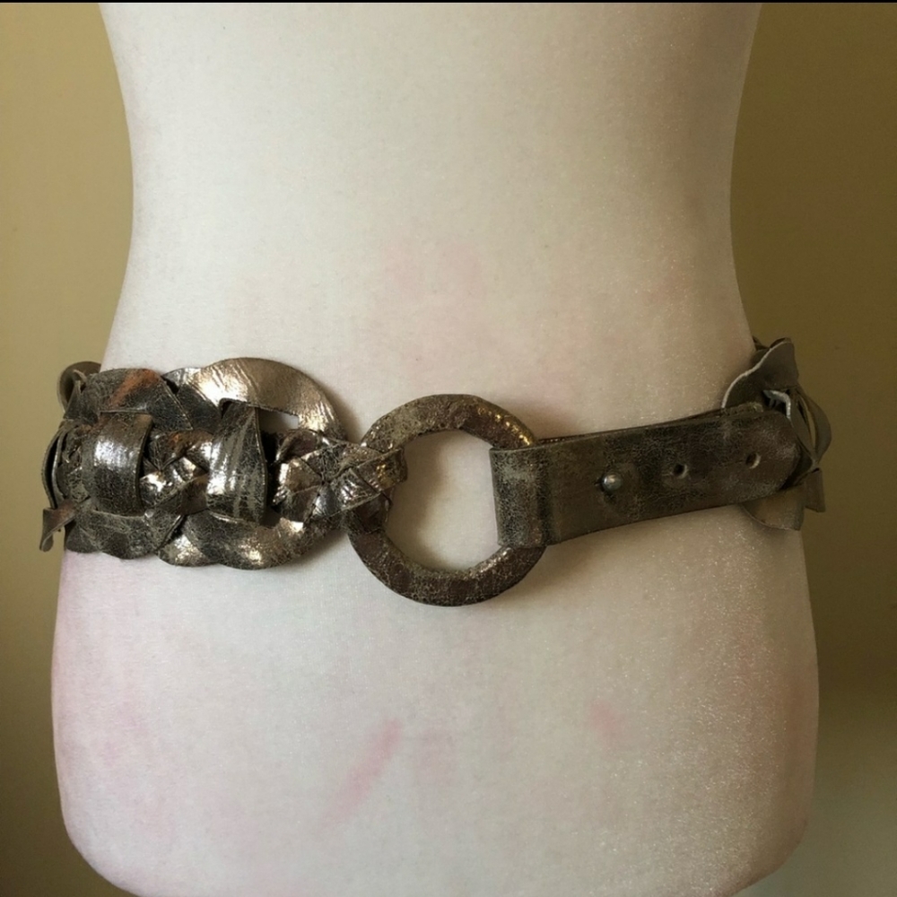 Anthropologie Metalic Loop Belt